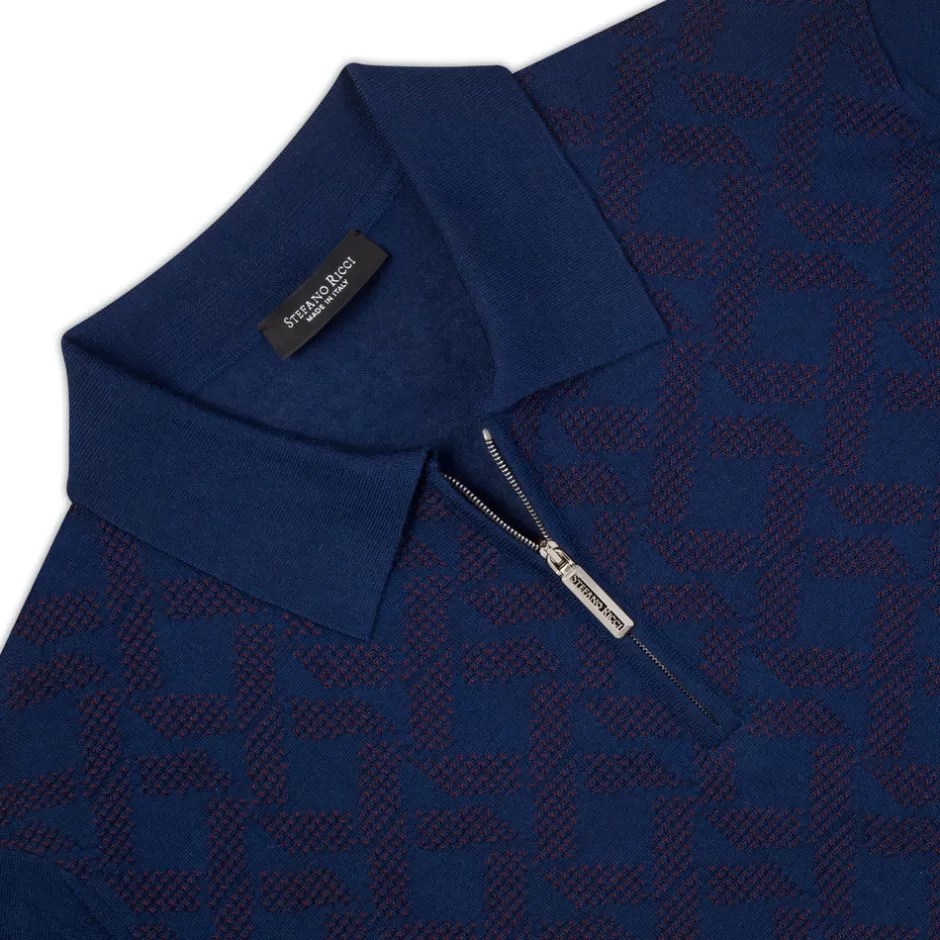 KNIT ZIP POLO | Stefano Ricci Best Sale