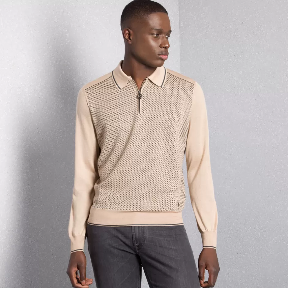 KNIT ZIP POLO | Stefano Ricci Cheap