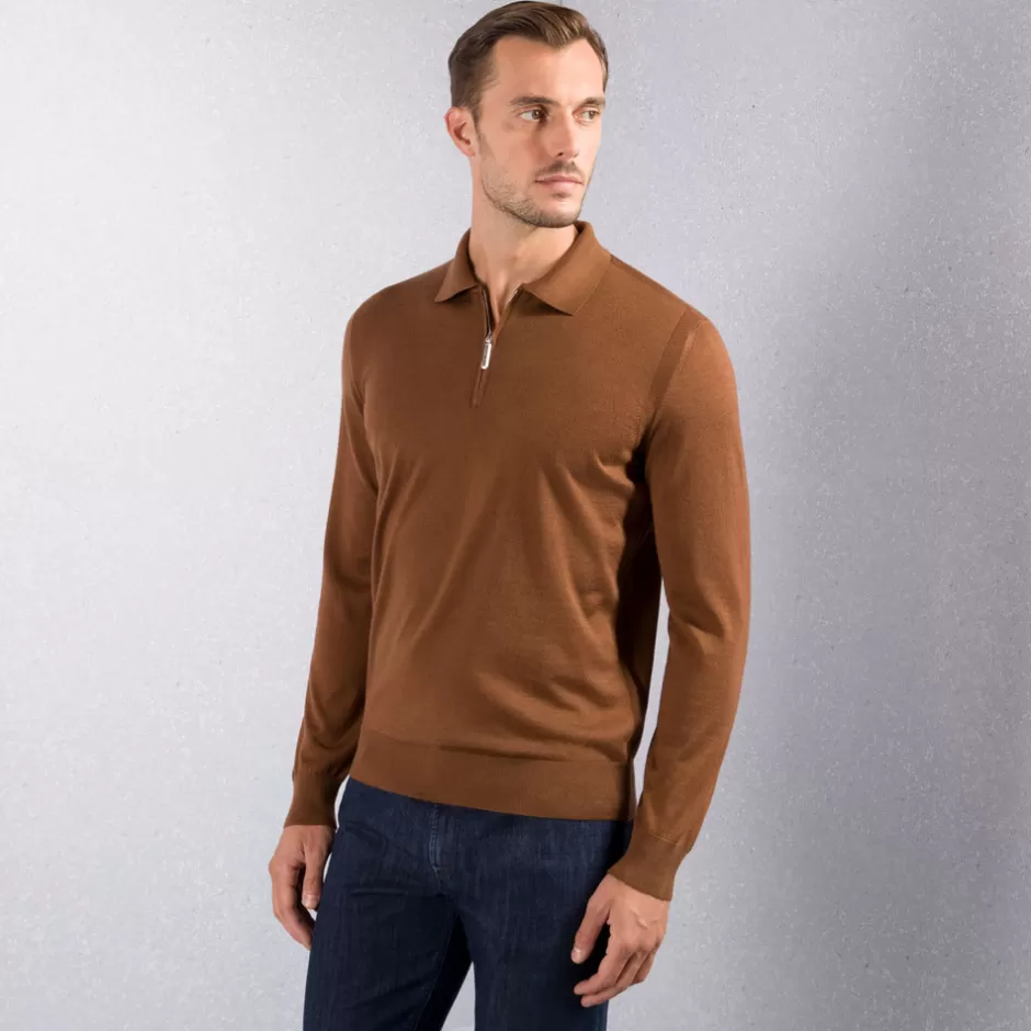 KNIT ZIP POLO | Stefano Ricci Flash Sale