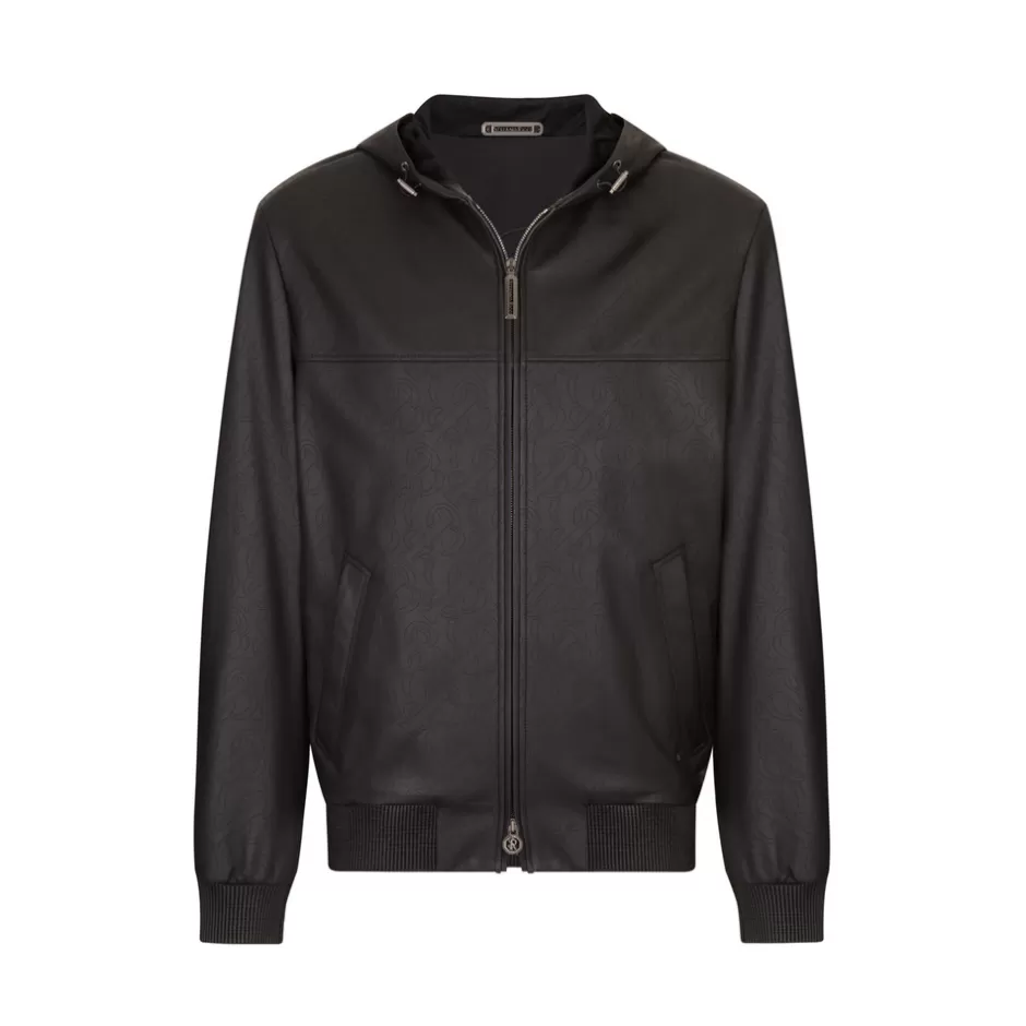 LAMBSKIN LEATHER HOODED BLOUSON | Stefano Ricci New