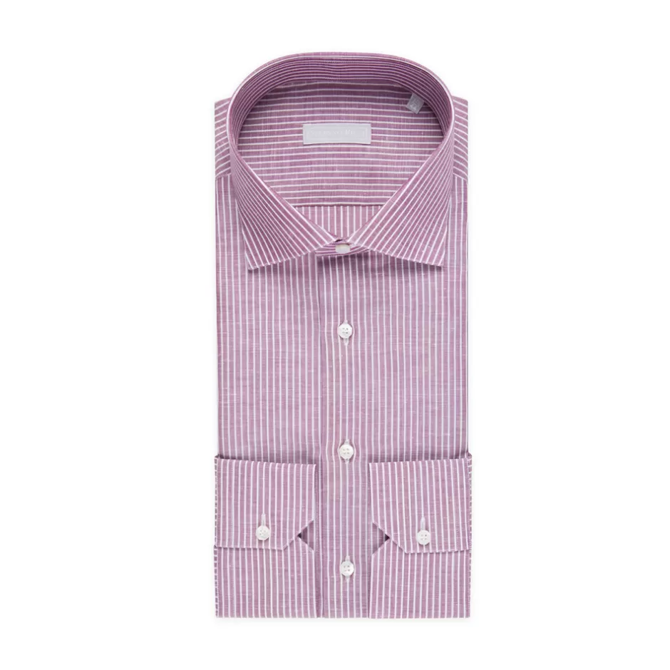 LINEN AND COTTON SALERNO SHIRT | Stefano Ricci Shop