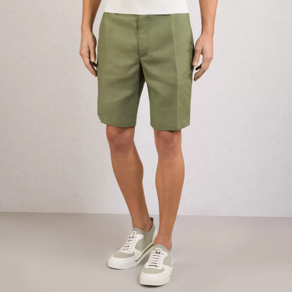 LINEN BERMUDA SHORTS | Stefano Ricci Hot