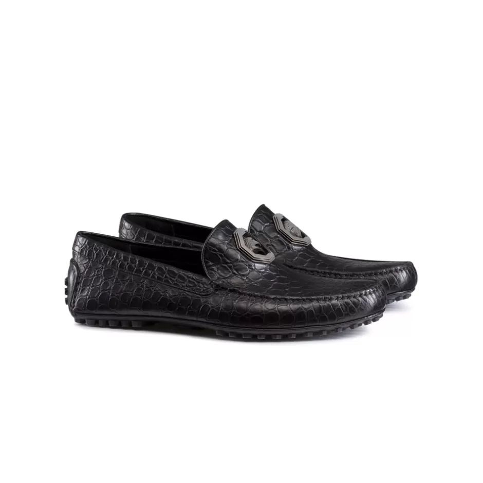 MATTED CROCODILE DRIVING SHOES | Stefano Ricci Discount