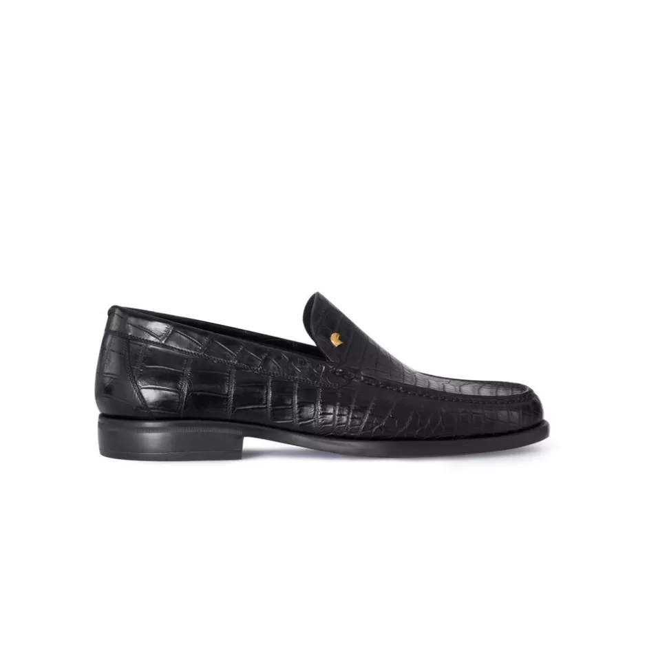 MATTED CROCODILE LEATHER LOAFERS | Stefano Ricci Discount