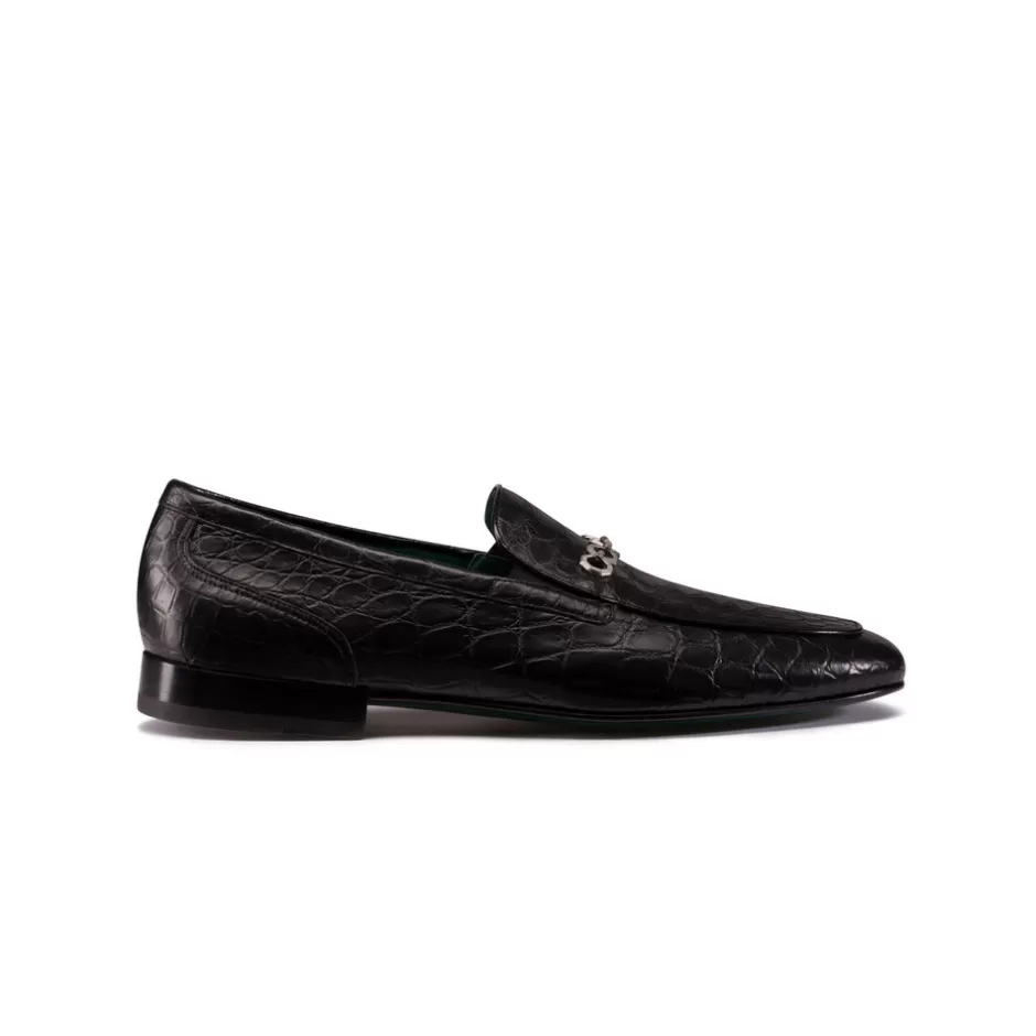 MATTED CROCODILE LEATHER LOAFERS | Stefano Ricci Sale