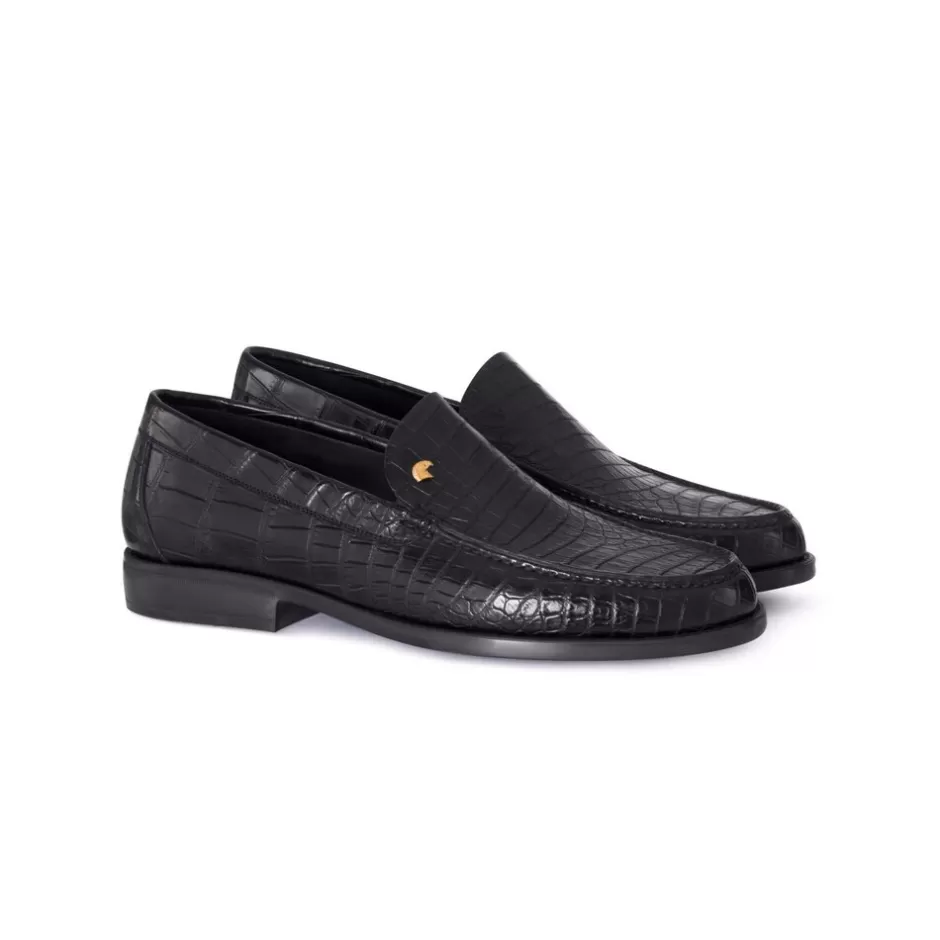 MATTED CROCODILE LEATHER LOAFERS | Stefano Ricci Discount