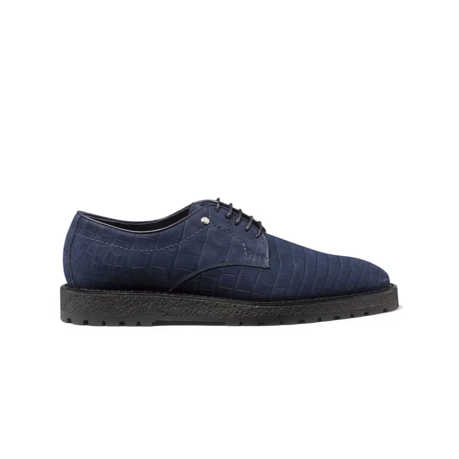 NUBUCK CROCODILE DERBY SHOES | Stefano Ricci Fashion