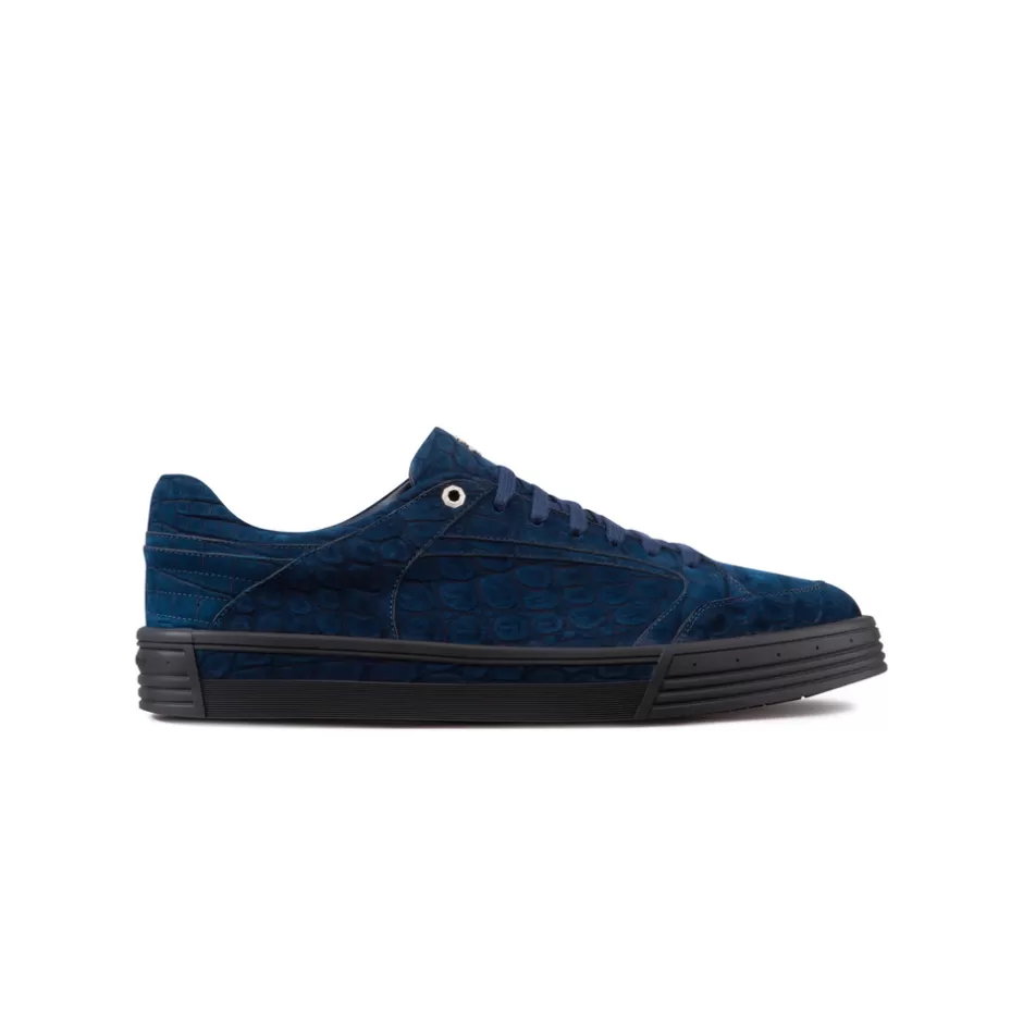NUBUCK CROCODILE LEATHER SNEAKERS | Stefano Ricci Shop