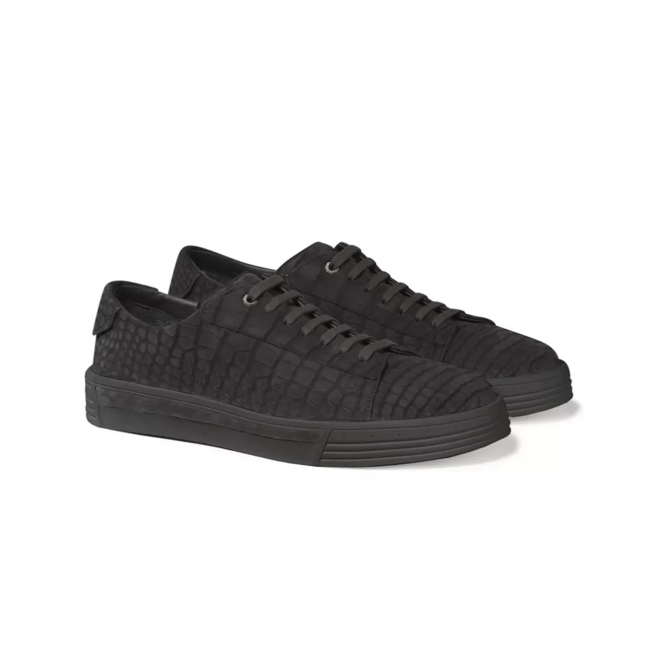 NUBUCK CROCODILE SNEAKERS | Stefano Ricci Store