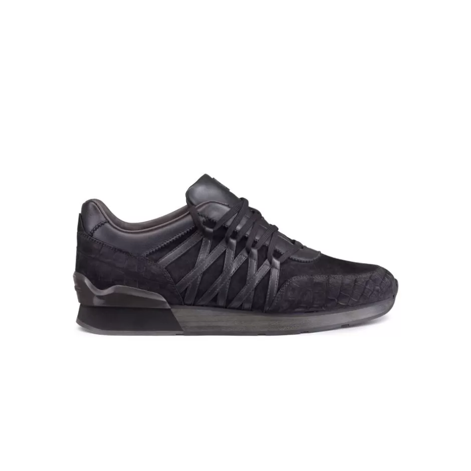 NUBUCK CROCODILE TRAINERS | Stefano Ricci Clearance