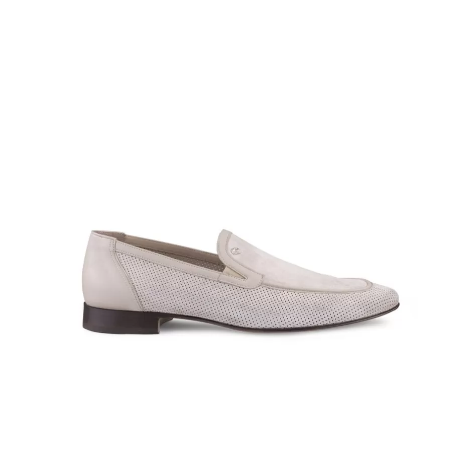 PERFORATED SUEDE LOAFERS | Stefano Ricci Fashion