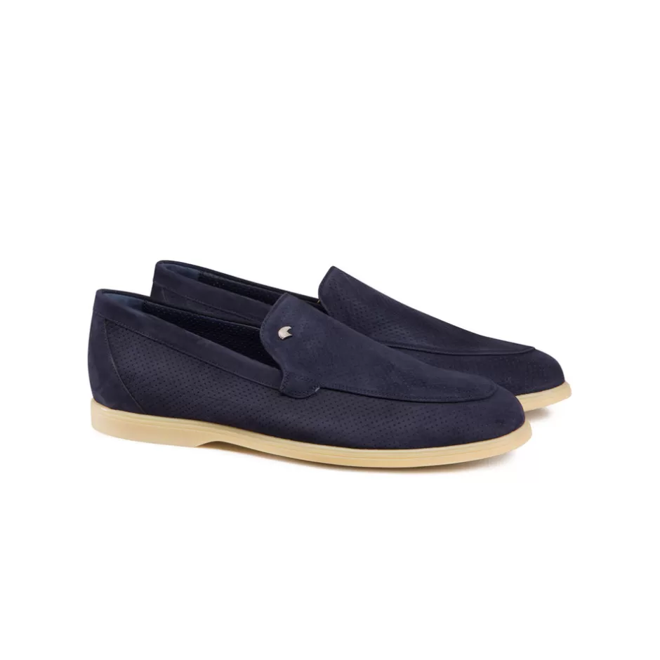 PERFORATED SUEDE LOAFERS | Stefano Ricci Sale