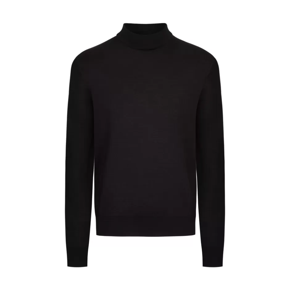 PURE SILK MOCK NECK SWEATER | Stefano Ricci Discount