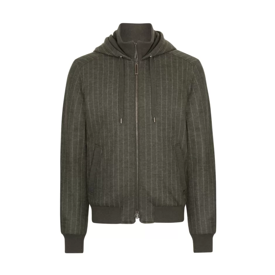 PURE WOOL HOODED BLOUSON | Stefano Ricci Cheap