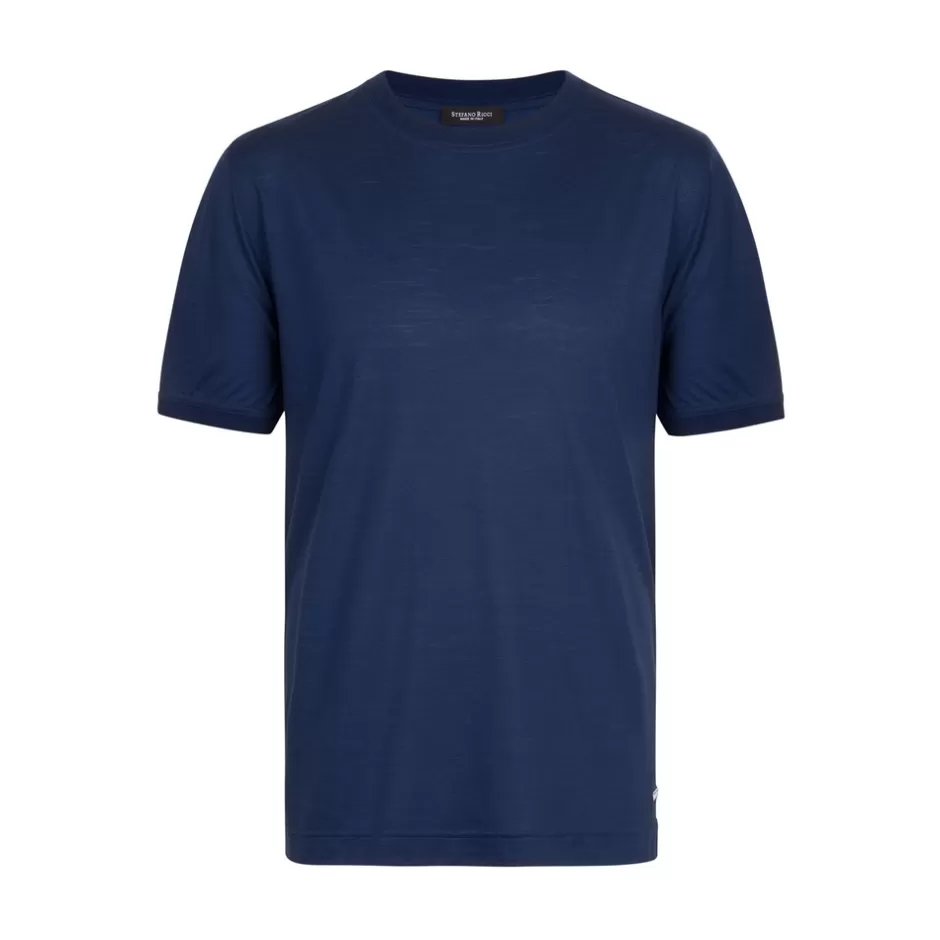 PURE WOOL KNIT T-SHIRT | Stefano Ricci Shop