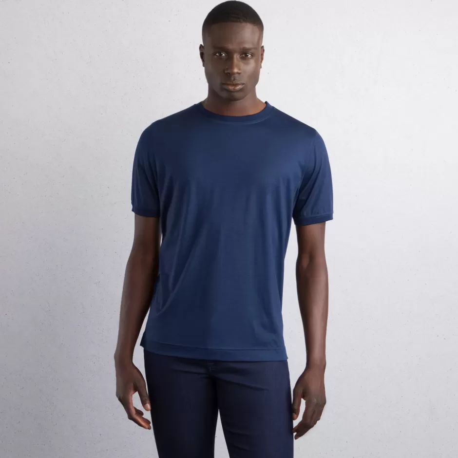PURE WOOL KNIT T-SHIRT | Stefano Ricci Shop