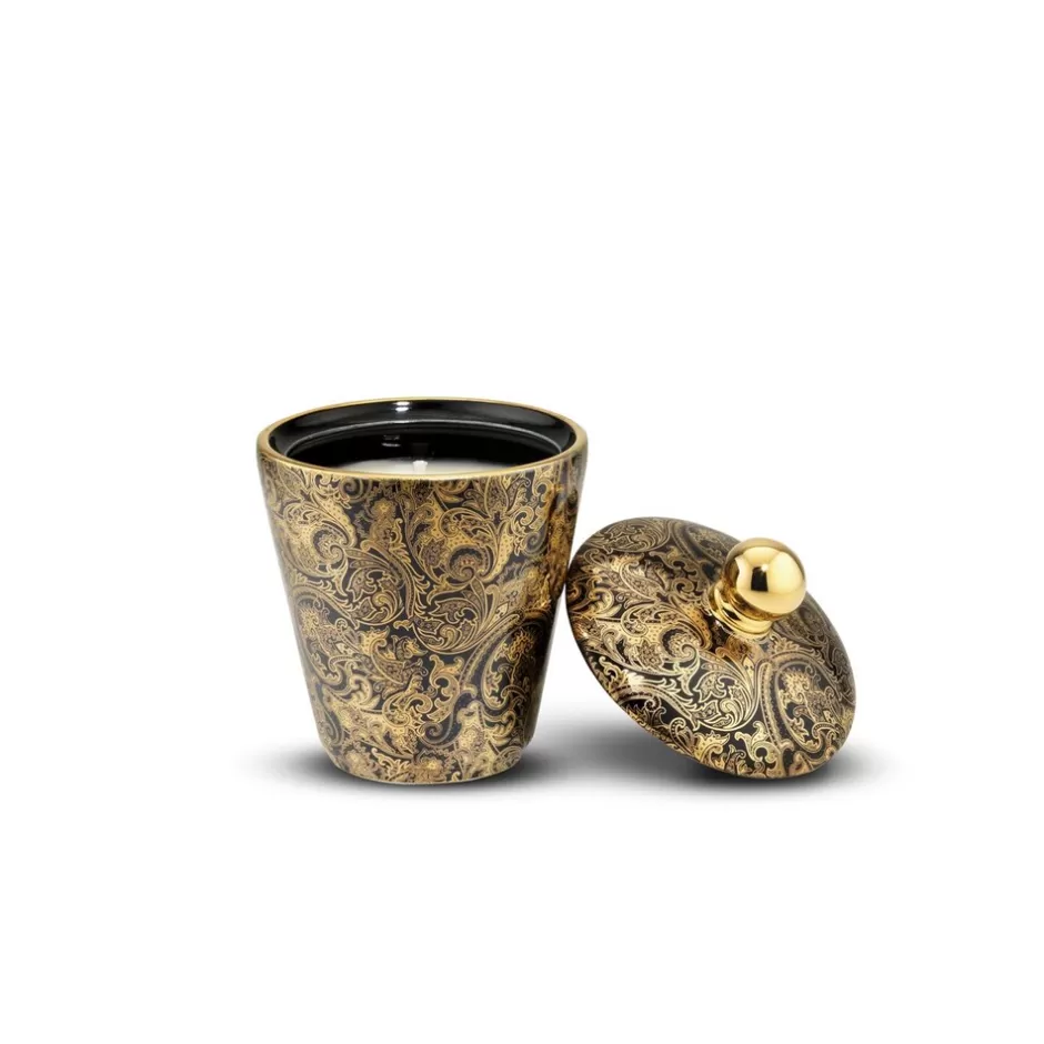 SCENTED CANDLE BLACK FINE PAISLEY | Stefano Ricci Flash Sale