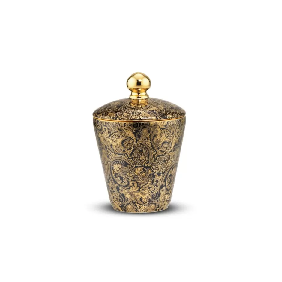 SCENTED CANDLE BLACK FINE PAISLEY | Stefano Ricci Flash Sale