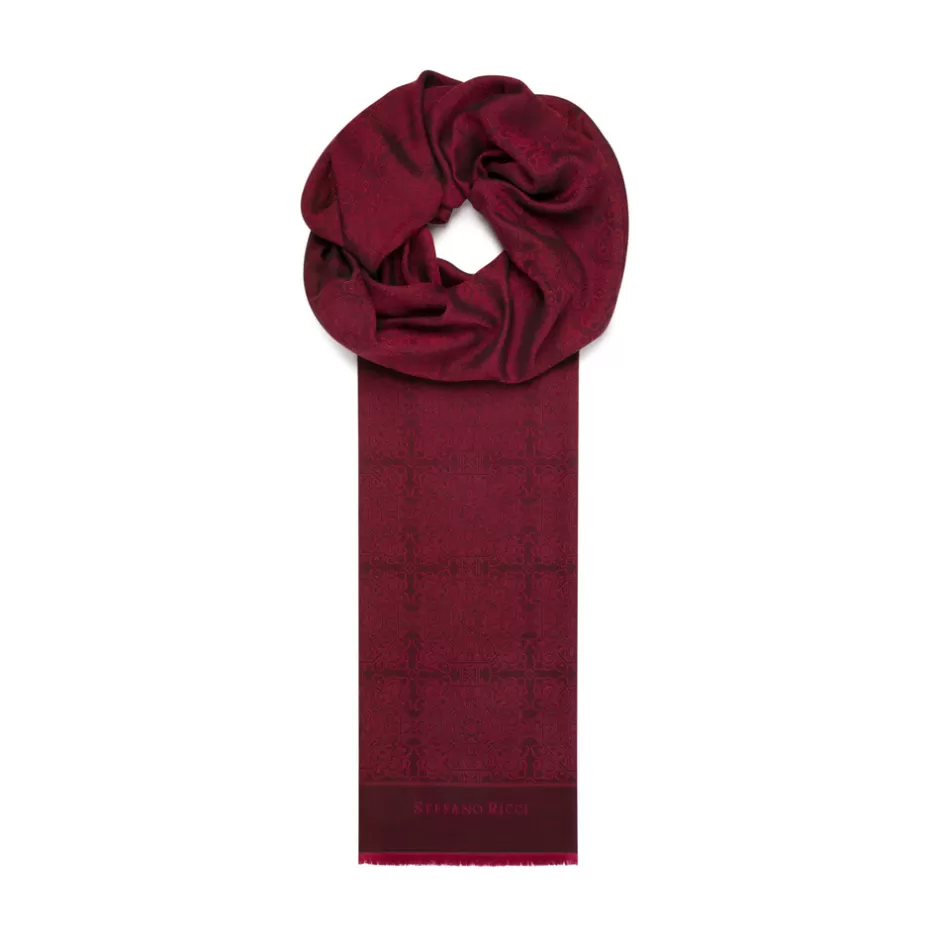 SILK AND CASHMERE BLEND SCARF | Stefano Ricci Best Sale