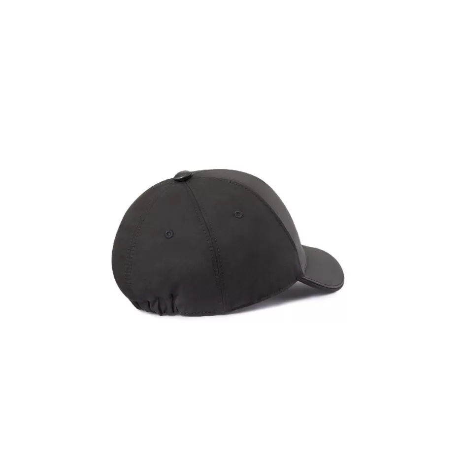 SILK AND LAMBSKIN LEATHER BASEBALL CAP | Stefano Ricci Sale