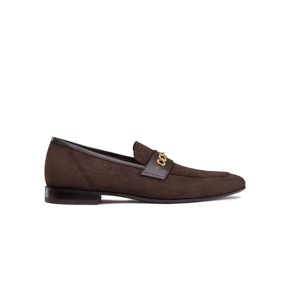 SUEDE AND CALFSKIN LEATHER LOAFERS | Stefano Ricci Flash Sale