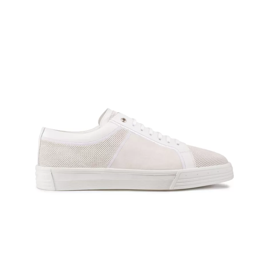 SUEDE AND CALFSKIN LEATHER SNEAKERS | Stefano Ricci Cheap