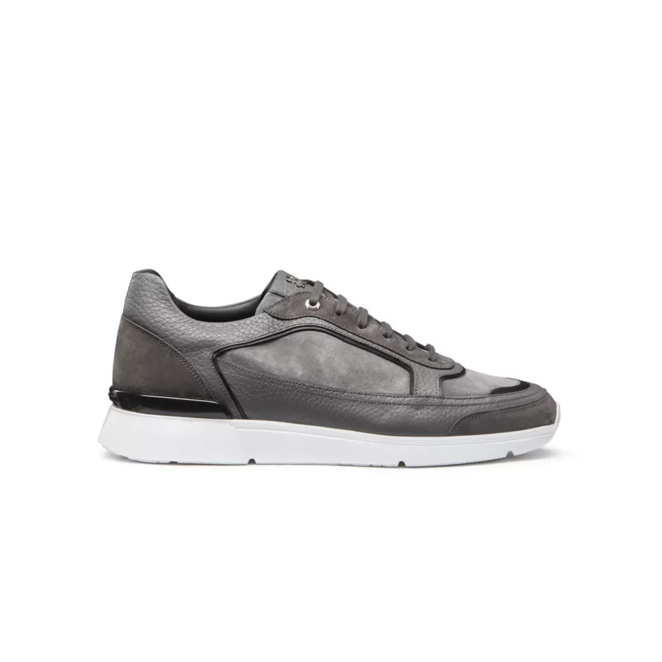SUEDE AND CALFSKIN LEATHER SNEAKERS | Stefano Ricci Outlet