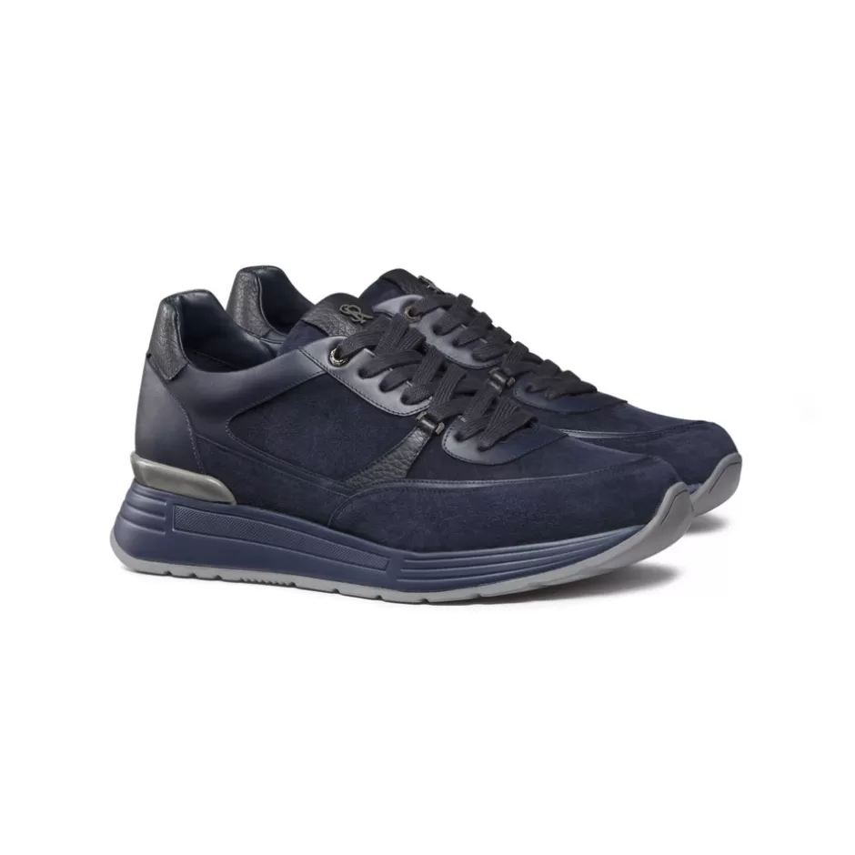 SUEDE AND CALFSKIN LEATHER SNEAKERS | Stefano Ricci Store