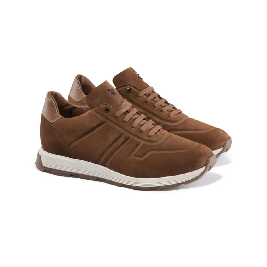 SUEDE AND CALFSKIN LEATHER SNEAKERS | Stefano Ricci Cheap