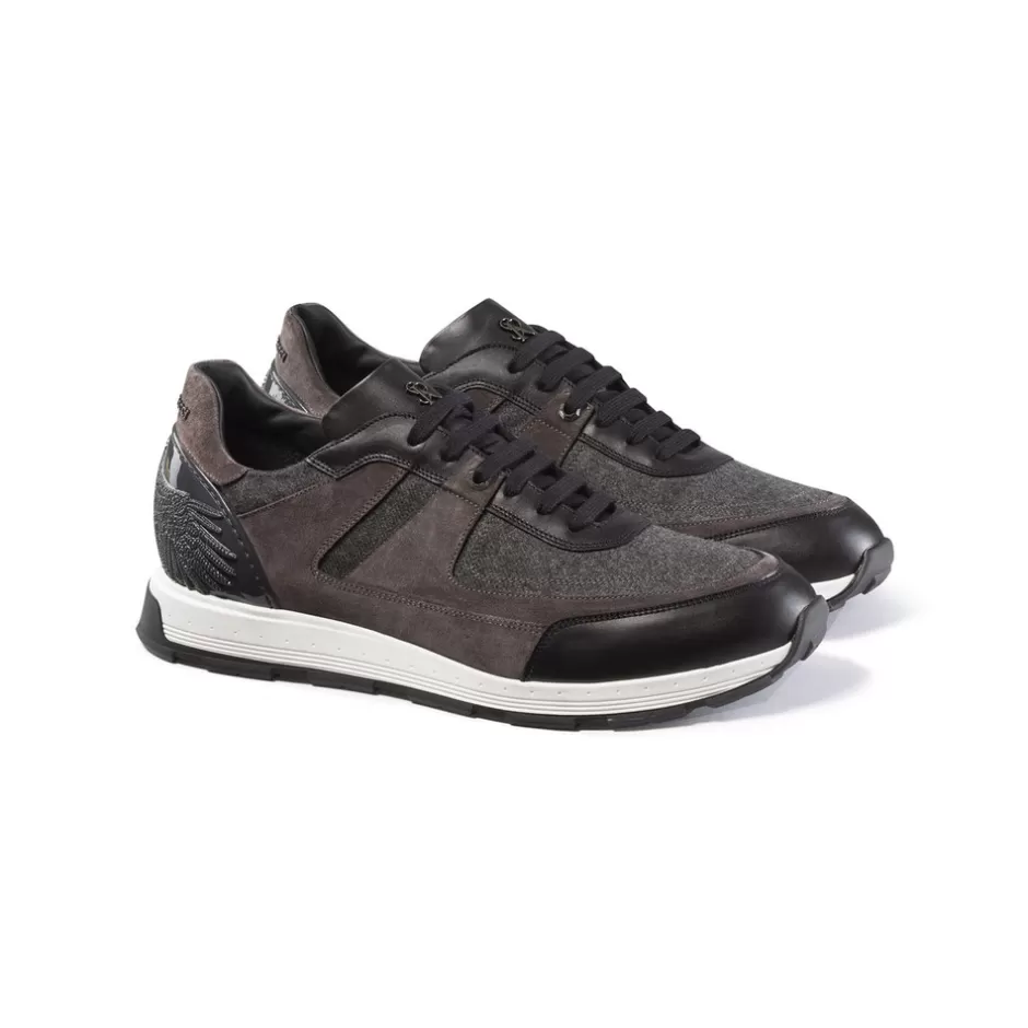 SUEDE AND LEATHER SNEAKERS | Stefano Ricci Hot
