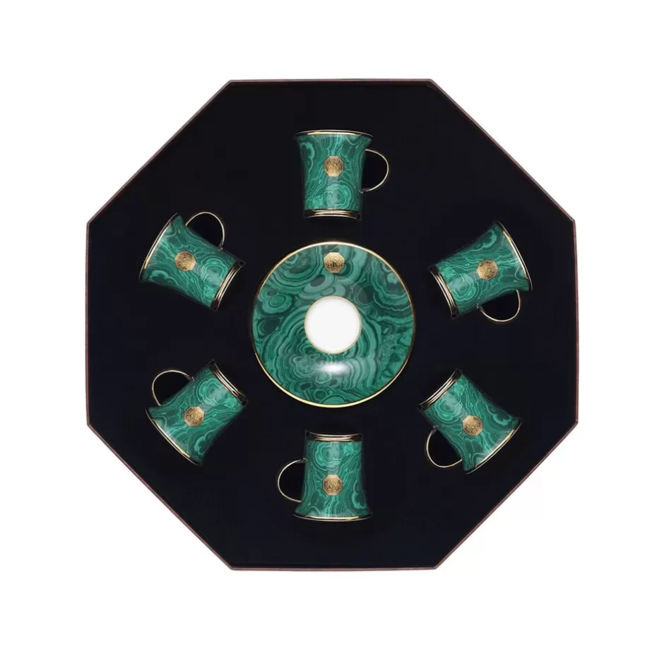 TEACUPS GIFT BOX ROYAL MALACHITE | Stefano Ricci Online