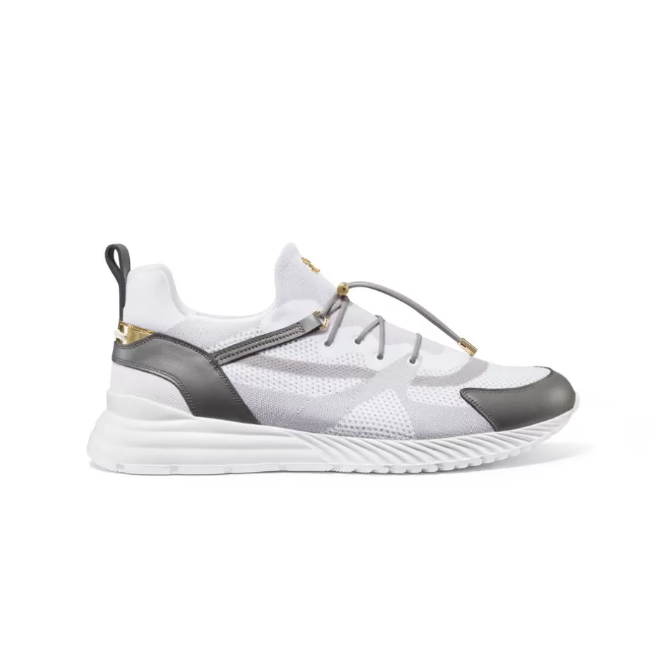 TECHNICAL FABRIC AND CALFSKIN LEATHER SNEAKERS | Stefano Ricci Best