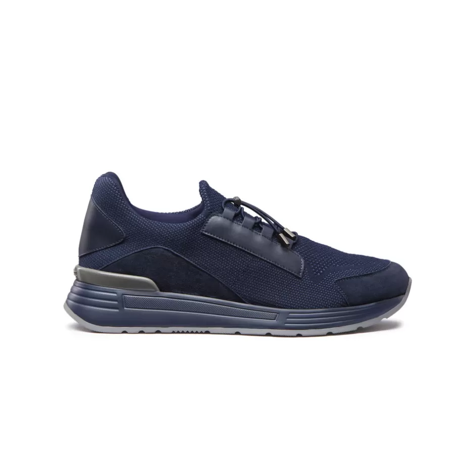 TECHNICAL FABRIC, SUEDE AND CALFSKIN LEATHER SNEAKERS | Stefano Ricci Sale