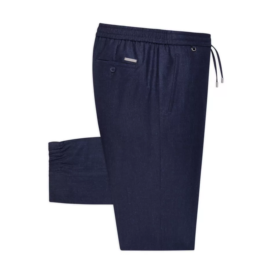 VIRGIN WOOL AND SILK CASUAL TROUSERS | Stefano Ricci Outlet