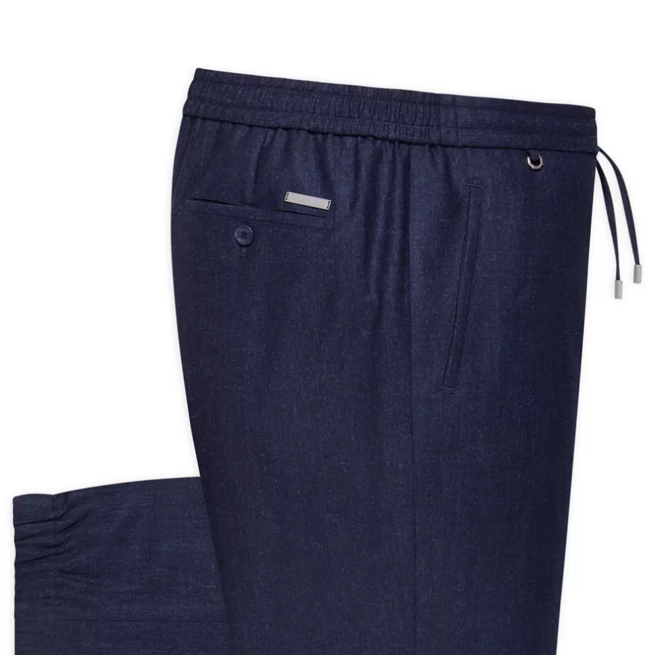 VIRGIN WOOL AND SILK CASUAL TROUSERS | Stefano Ricci Outlet
