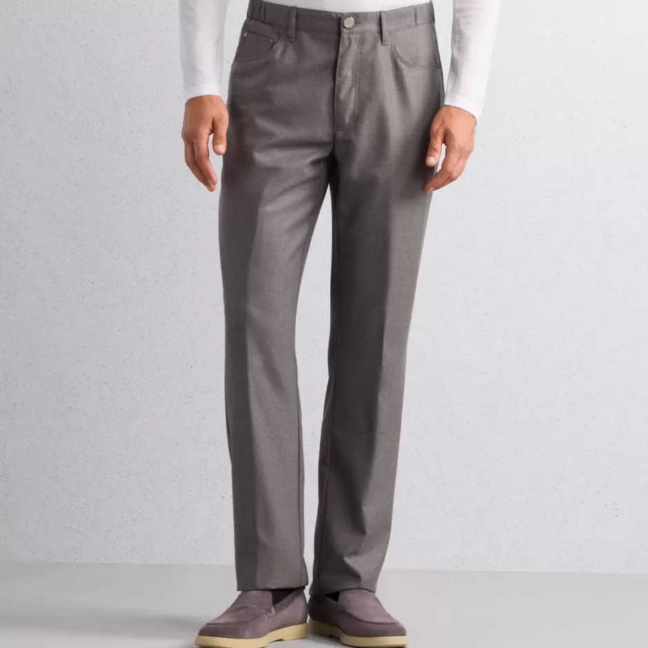 VIRGIN WOOL FIVE-POCKET CASUAL TROUSERS | Stefano Ricci Discount