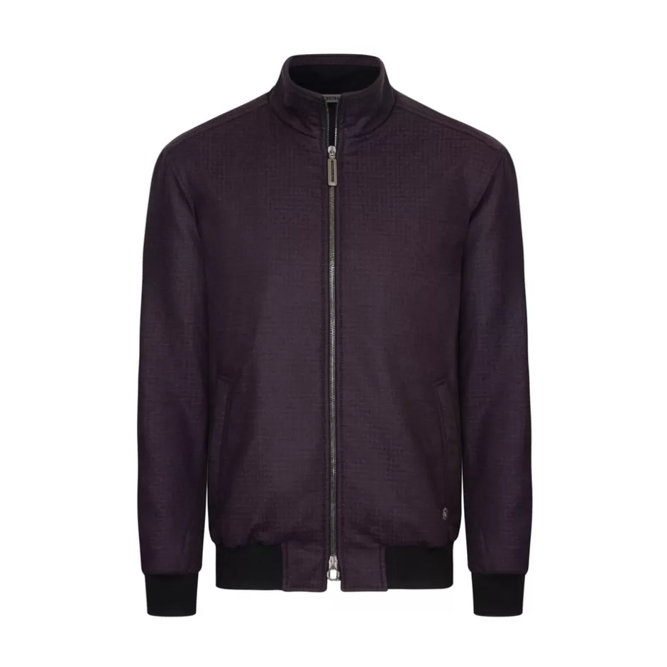 WOOL AND CASHMERE BLEND BLOUSON | Stefano Ricci Sale