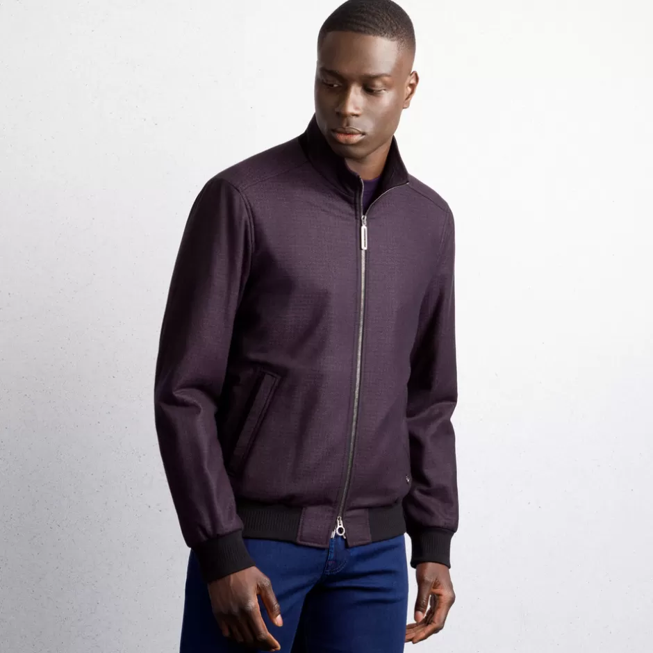 WOOL AND CASHMERE BLEND BLOUSON | Stefano Ricci Sale