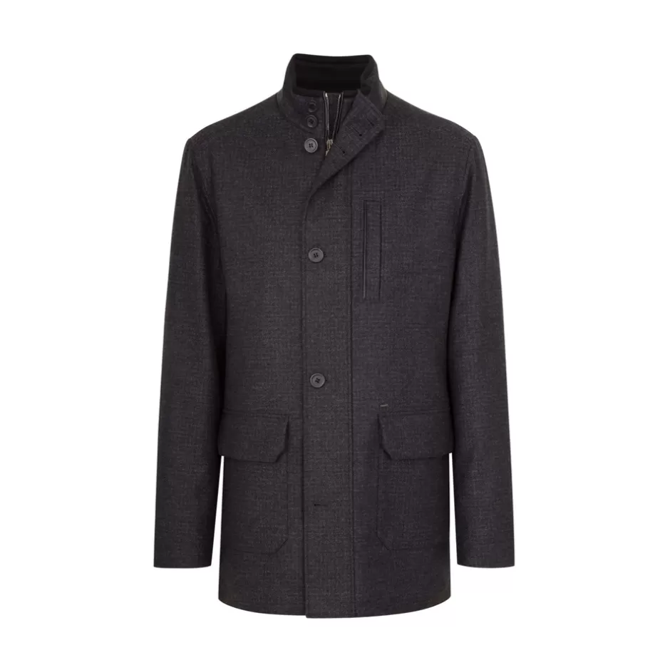 WOOL AND CASHMERE BLEND FIELD JACKET | Stefano Ricci Cheap