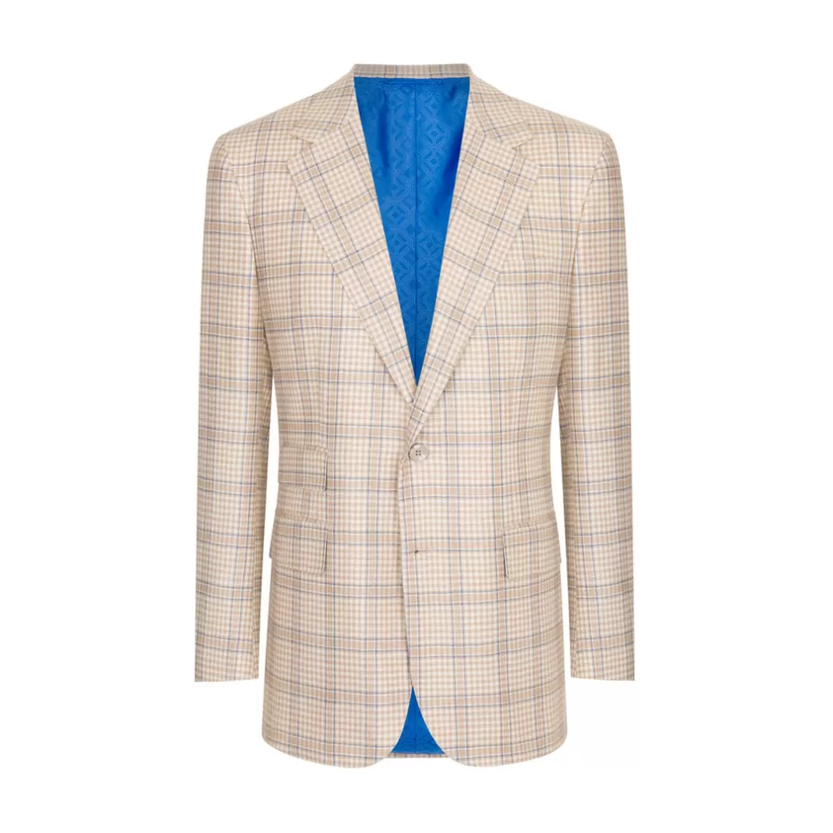 WOOL AND CASHMERE BLEND TWO-BUTTON JACKET | Stefano Ricci Clearance