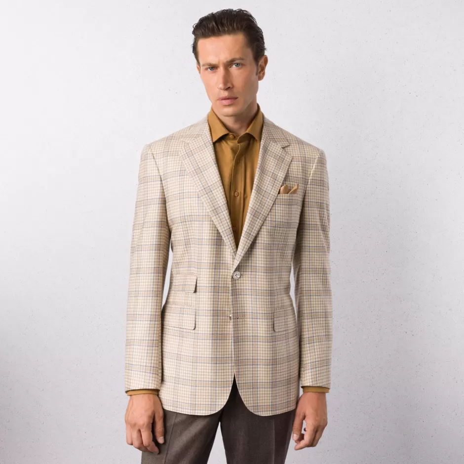 WOOL AND CASHMERE BLEND TWO-BUTTON JACKET | Stefano Ricci Clearance