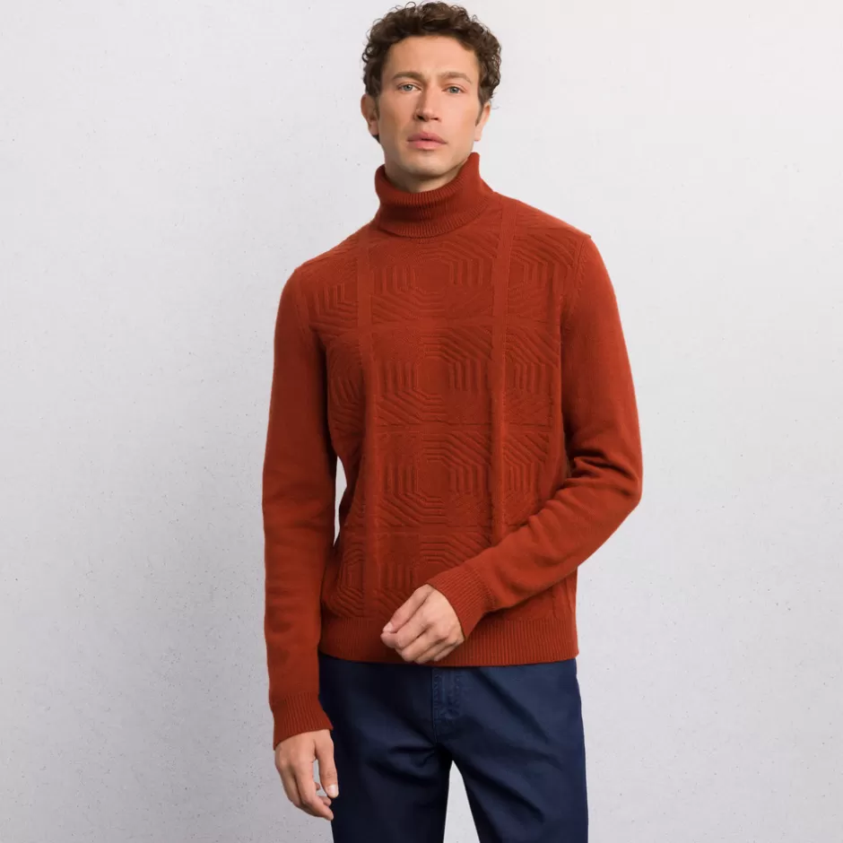 WOOL AND CASHMERE TURTLENECK SWEATER | Stefano Ricci Outlet