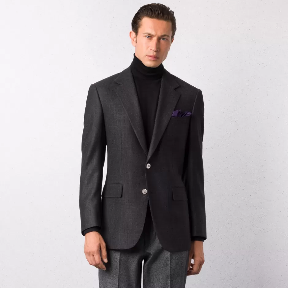 WOOL AND SILK BLEND TWO-BUTTON JACKET | Stefano Ricci Outlet