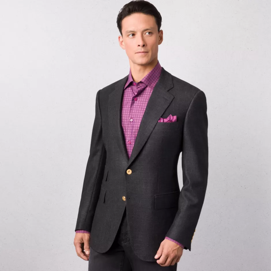 WOOL AND SILK TWO-BUTTON JACKET | Stefano Ricci Cheap