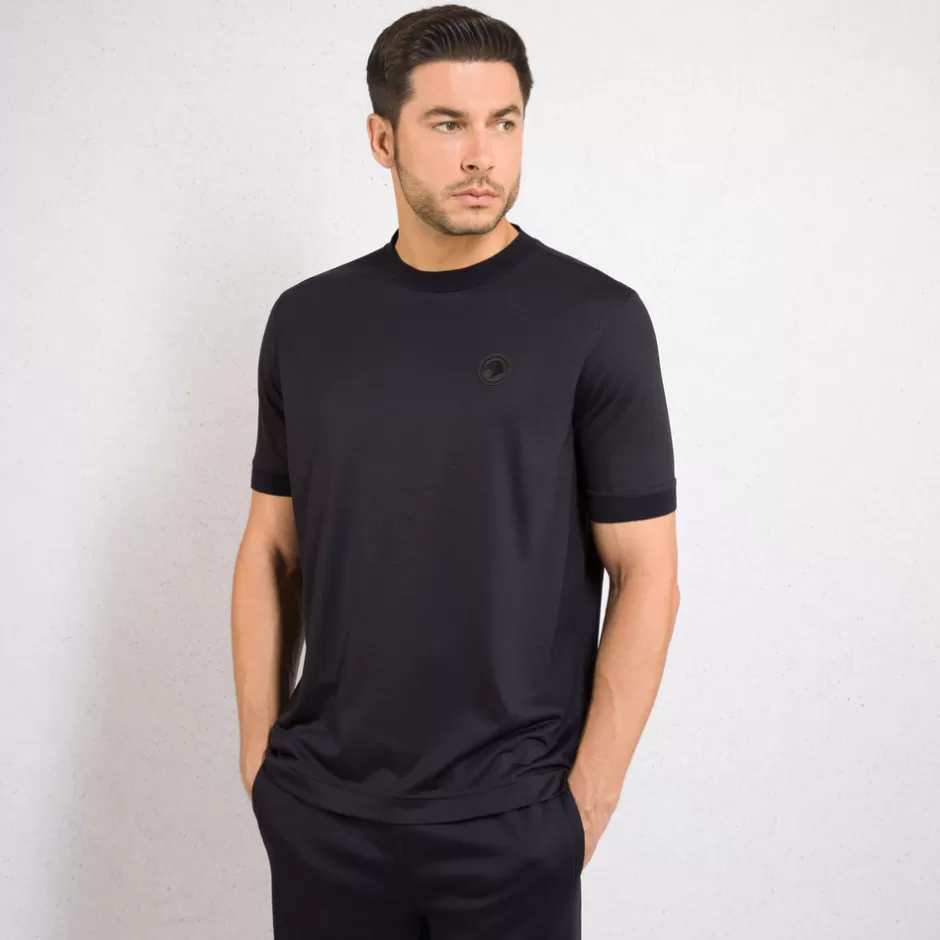 WOOL CREW NECK T-SHIRT | Stefano Ricci Discount